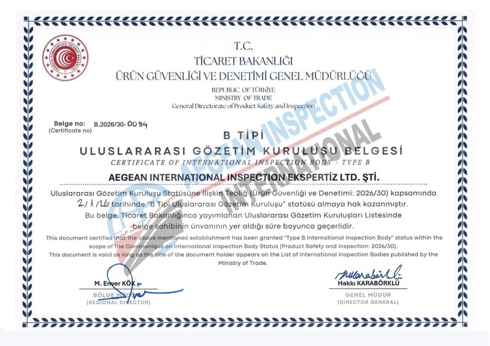 B TIPI ULUSLARARASI GÖZETİM SERT.
